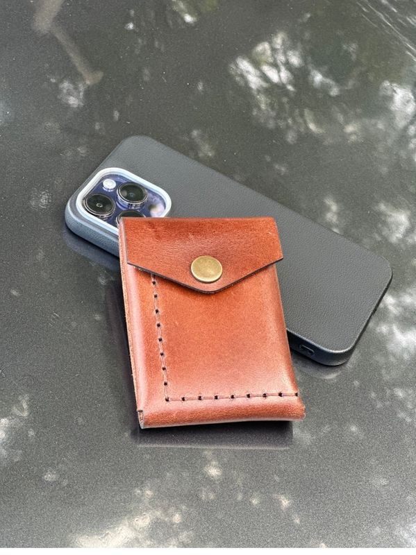TRI FOLD WALLET ( LIGHT BROWN )