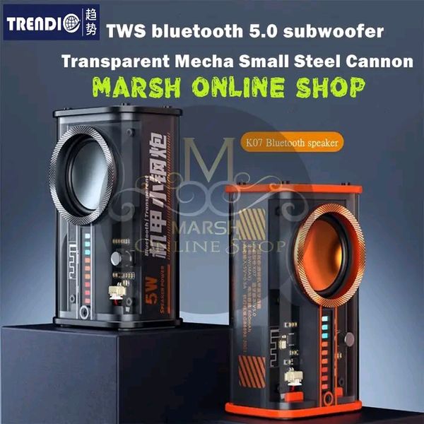💥K07 Transparent Mecha Wireless Bluetooth Speaker - Image 2