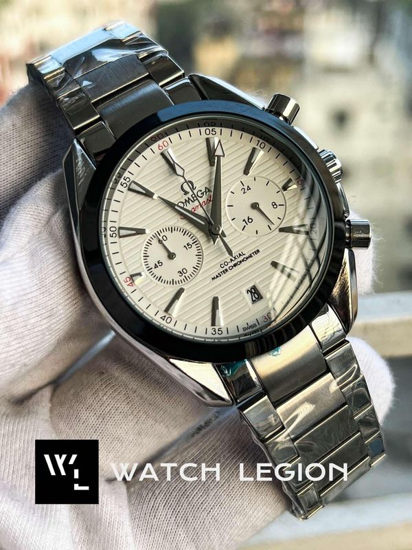 OMEGA SEAMASTER F.S SILVER CHAIN WHITE DIAL