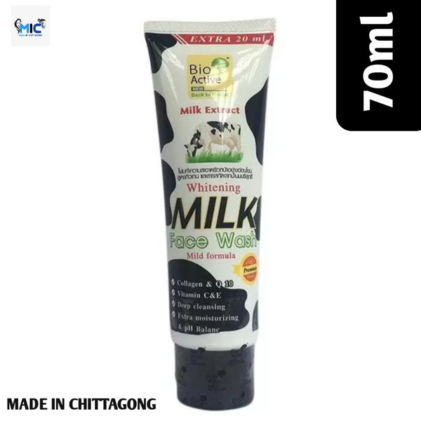 Bio Active Whitening Milk Extract Face Wash – 70ml