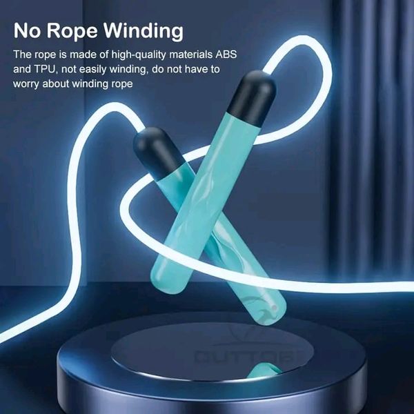 Outtobe Jump Ropes Luminous Skipping Rope LED Light Up Rope Adjustable Rope - Image 6