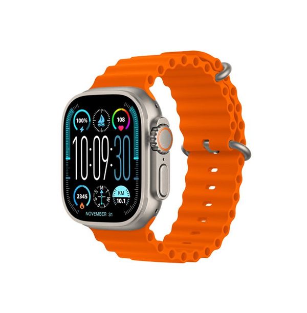 HK9 Ultra 2 AMOLED Smartwatch with ChatGPT- Orange Color .
