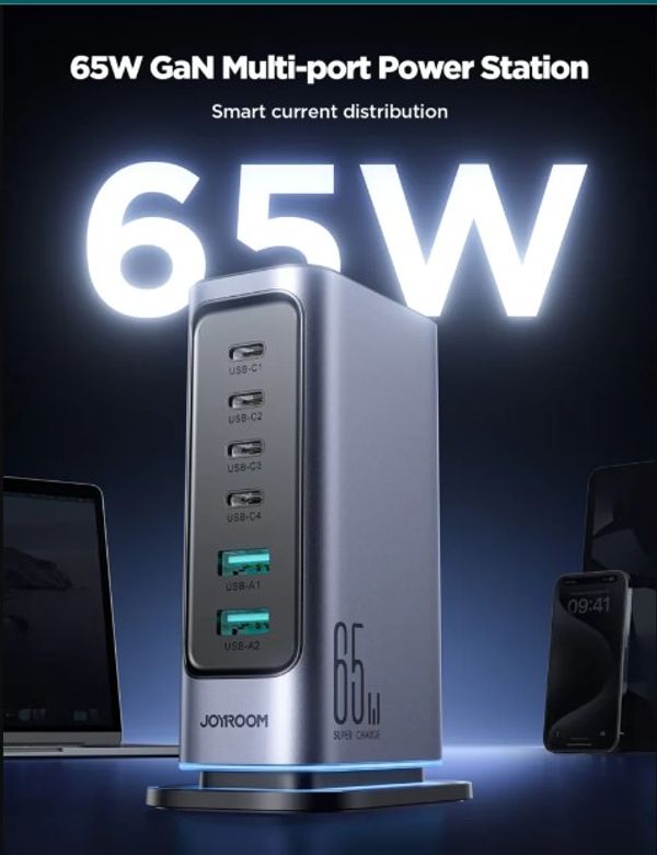 JR-TCM02 65W Multi-Port Charger