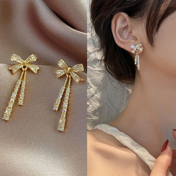 Korean trendy Bow earring