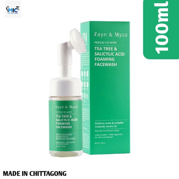 Zayn & Myza Tea Tree and Salicylic Acid Foaming Face Wash for Women (100ml
