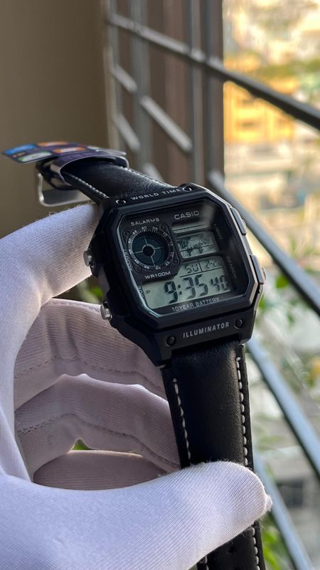 CASIO WORLD TIMER | FULL BLACK (MASTER GRADE)
