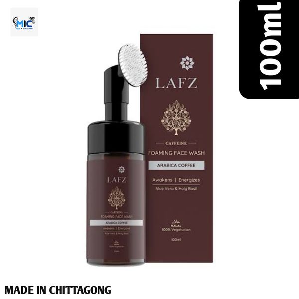 LAFZ Halal Caffeine Foaming Face Wash(100ml) black box