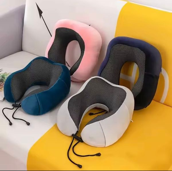 Soft U-shaped Memory Foam Neck Pillow Travel Pillow Massage Neck Pillow Sleeping Airplane Pillow Cervical Healthcare Bedding