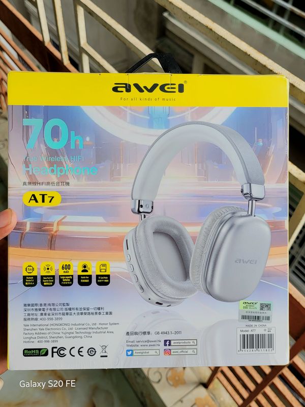 Awei AT7 Bluetooth Headphone with 70Hr Playtime - Image 3