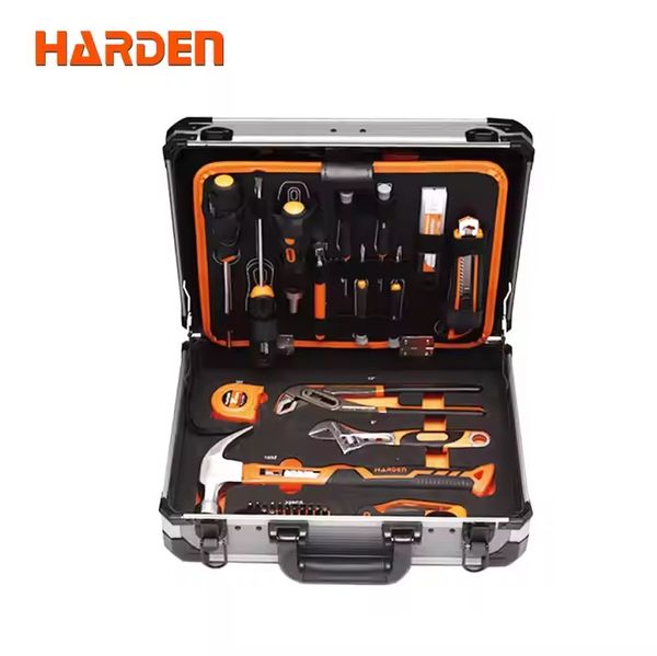 Harden 155pcs Professional Hand Tools Set In Aluminium Case Germany Design Electrical Hand Tool Set Household Tools Set 510703