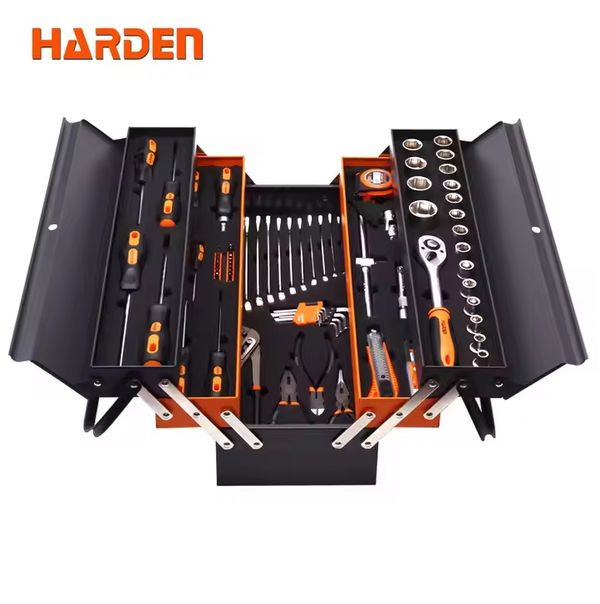 Harden 77Pcs Tools Set Hand Socket Security Household Auto Tools Kit Set 510777
