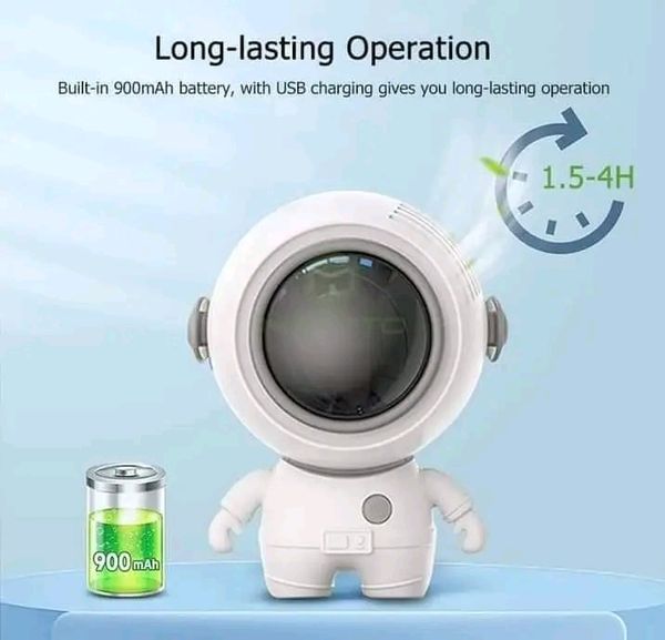 đĨ MAYTTO Mini Handheld rechargeable Bladeless Silent &Portable Astronaut Fan.... - Image 3