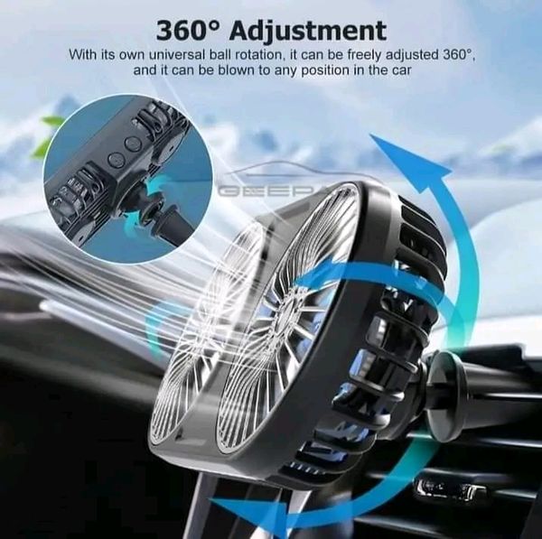 đĨ Geepact RGB Colorful USB Powered Double-Head Fan... - Image 3