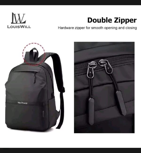 LouisWill Men's Laptop Waterproof Backpack - Image 3