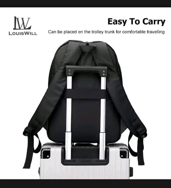 LouisWill Men's Laptop Waterproof Backpack - Image 4