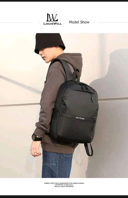 LouisWill Men's Laptop Waterproof Backpack - Image 7