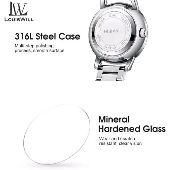 đ LouisWill Ladies Retro Diamond Steel Strap Watches... - Image 6