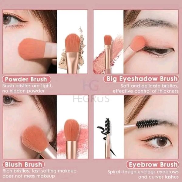 đĨHEGRUS Makeup Brush Set - Image 8