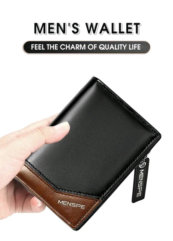 💥MENSPE PU Leather Wallet with Zipper - Image 3