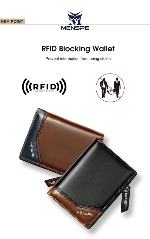 💥MENSPE PU Leather Wallet with Zipper - Image 4