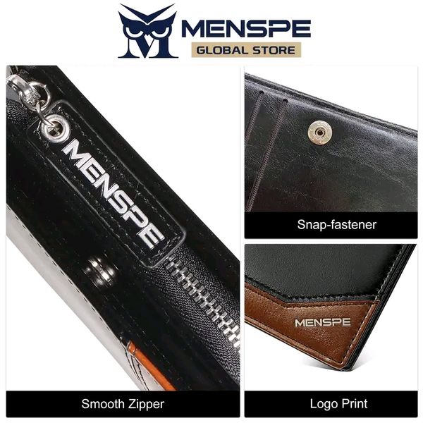 💥MENSPE PU Leather Wallet with Zipper - Image 10