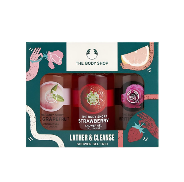 The Body Shop “Lather & Cleanse” Shower Gel Trio – 3×60 mL (COS19)