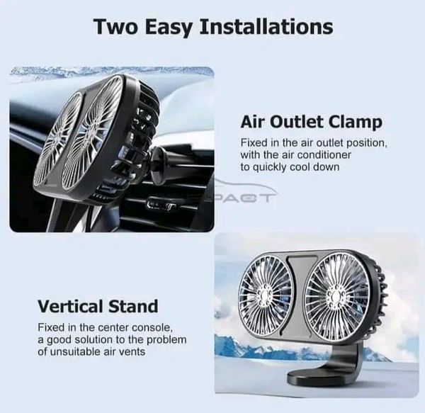 đĨ Geepact RGB Colorful USB Powered Double-Head Fan... - Image 5