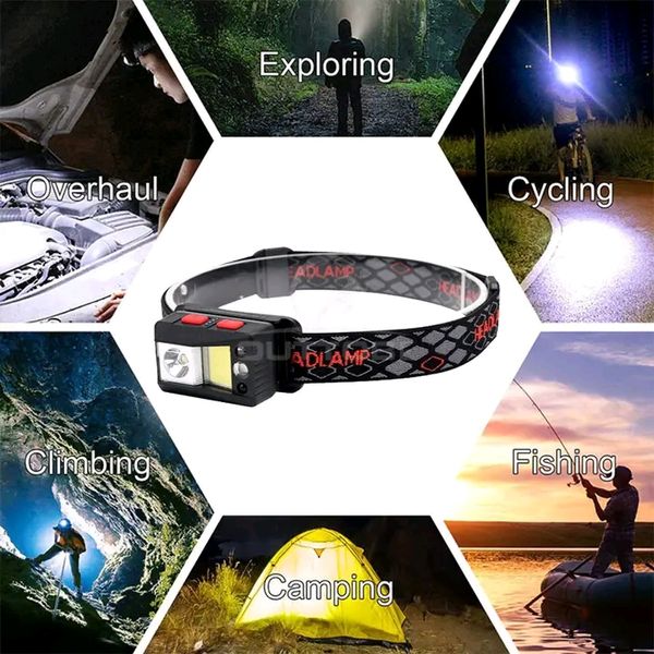 💥Outtobe USB Rechargeable COB Waterproof Powerful LED Headlight - Image 5