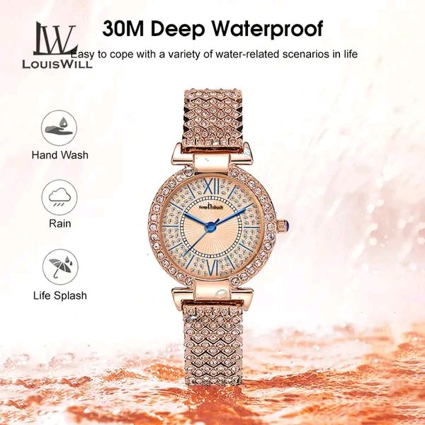 💥LouisWill Steel Strap Waterproof Wristwatch - Image 6