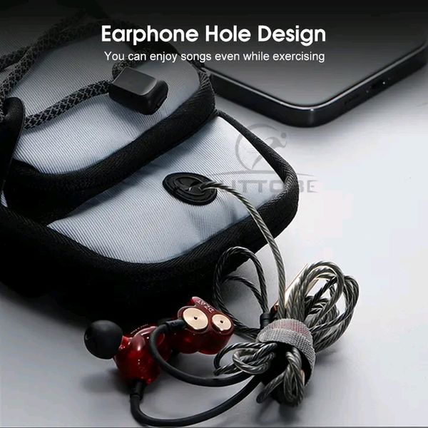 💥Vocoal Waterproof PU Leather with Headphone Hole Cross Body Bag - Image 8