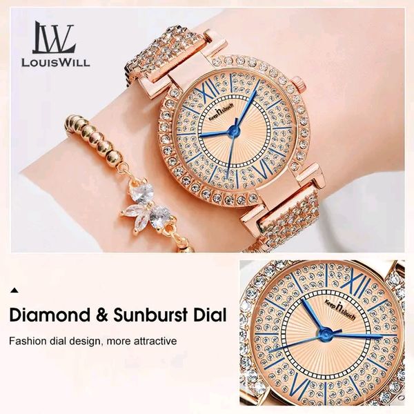 💥LouisWill Steel Strap Waterproof Wristwatch - Image 5