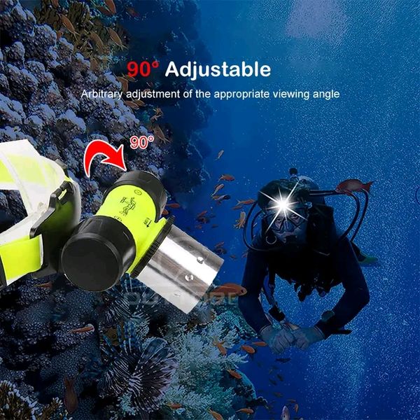 💥Outtobe Scuba Diving Waterproof Head Light with free Battery Charger - Image 4