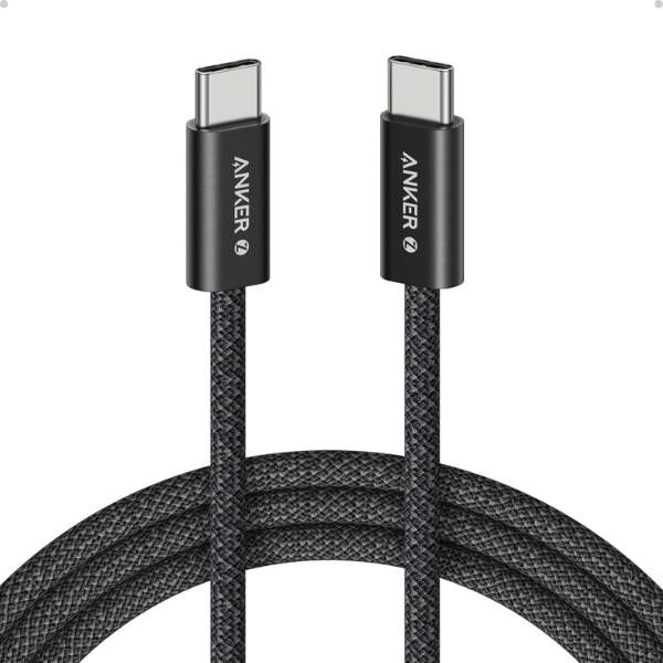 Anker Zolo 240W USB C to USB C Cable for iPhone 16 - Black
