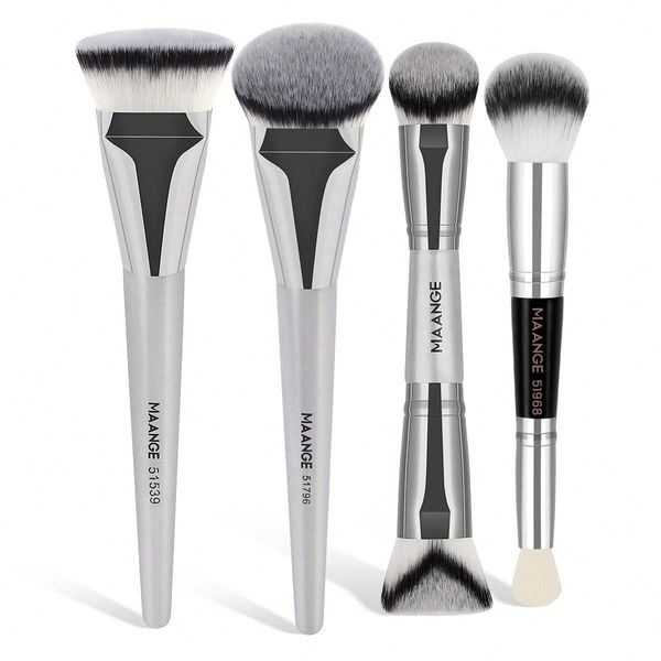 MAANGE 4 Pcs Professional Face Makeup Brush Set