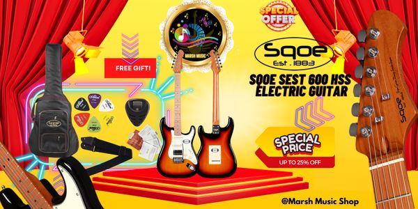 🔰👉SQOE SEST 600 HSS(Humbucker+Single Coil+Single Coil) Premium Electric Guitar - Image 2