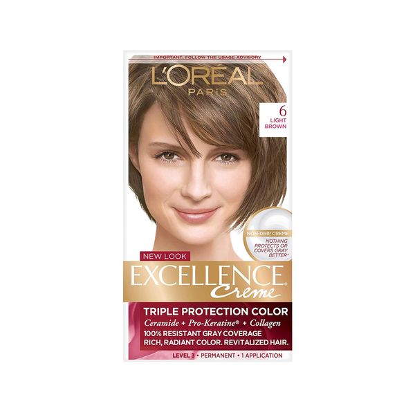 L'Oreal Excellence Triple Protection Color - Light Brown 6