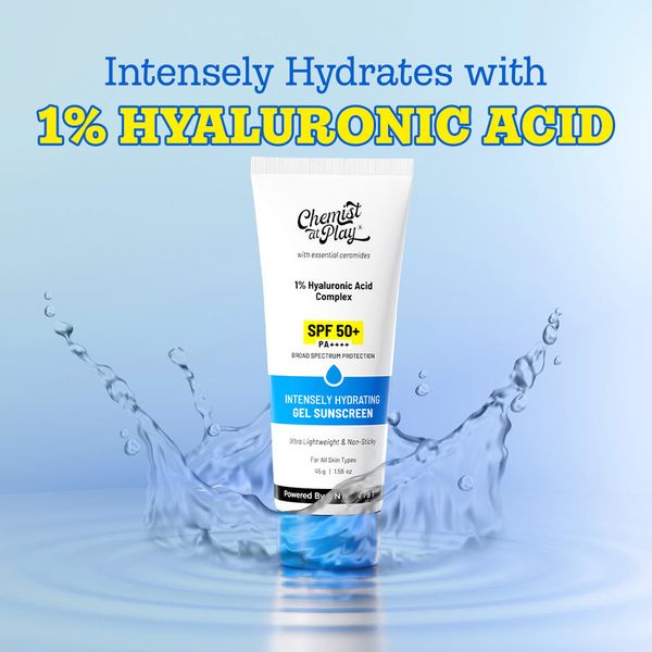 Buy Chemist At Play Intensely Hydrating Gel Sunscreen SPF 50+ PA++++ 45g