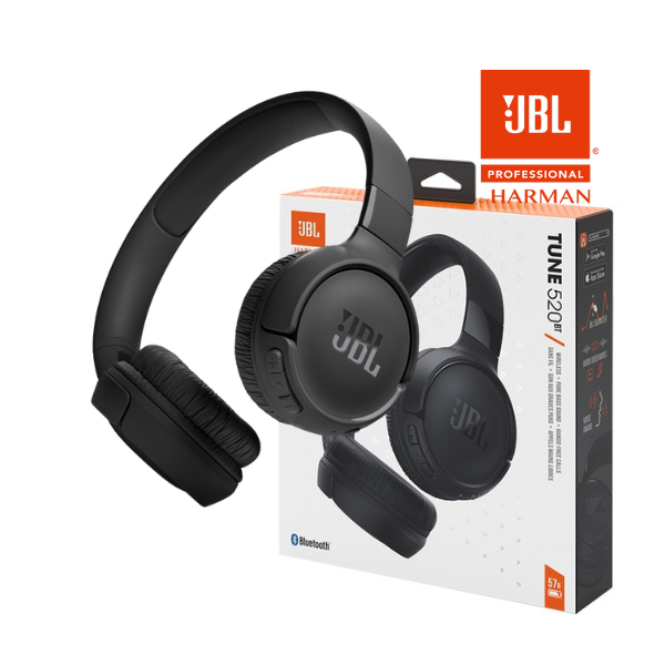 JBL Tune 520BT Wireless On-Ear headphones – Black
