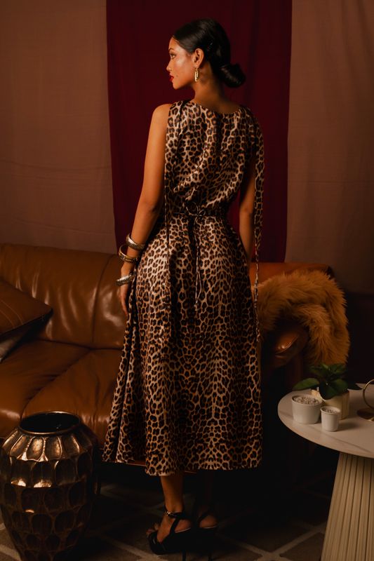 Leopard Lure A-line Dress - Image 2