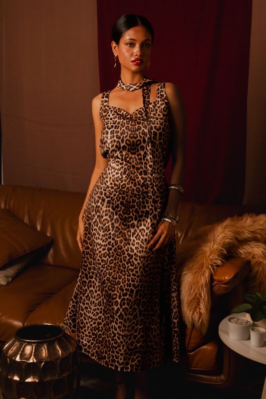 Leopard Lure A-line Dress - Image 3