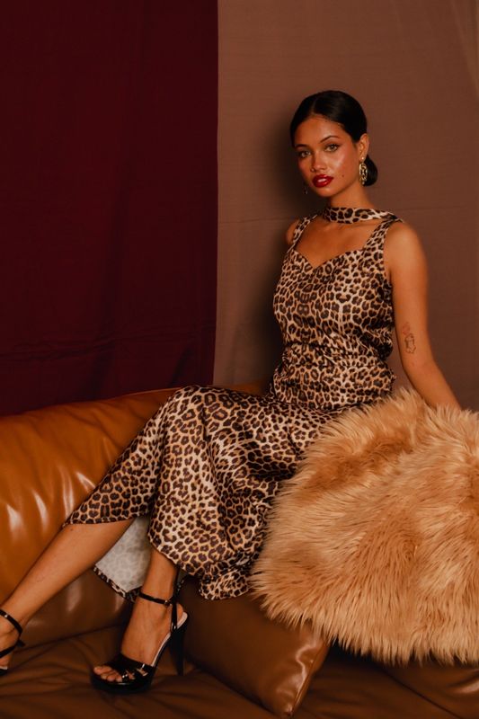 Leopard Lure A-line Dress - Image 4