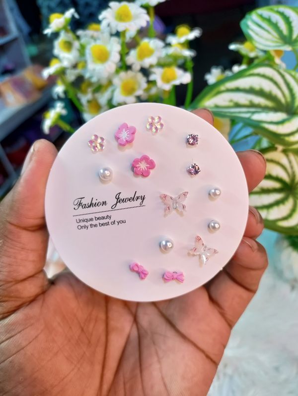 7 pair earrings