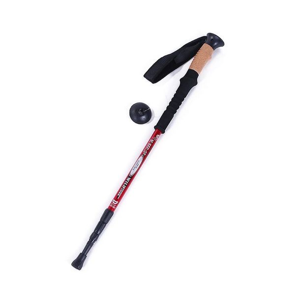 WildCork Adjustable Hiking Pole – Lightweight Anti-Shock Trekking & Walking Stick for Outdoor Travel
