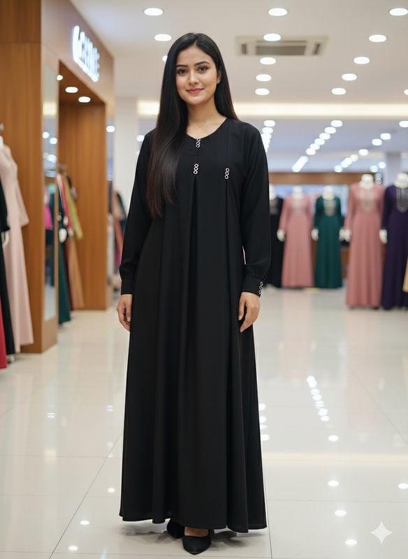 শো-বাটন বোরকা (১০ টা কালার এখানে)