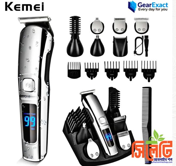 Kemei KM-8508 Multi-grooming kit 11-in-1 Beard, Hair, Body, and Face for Men