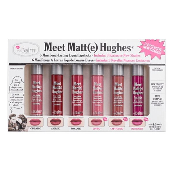 The Balm – Meet Matt(e) Hughes Mini Liquid Lipstick Set (6 Shades)