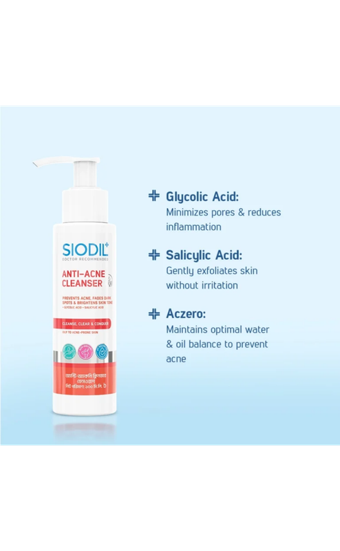 SIODIL ANTI-ACNE CLEANSER 100ml - Image 2