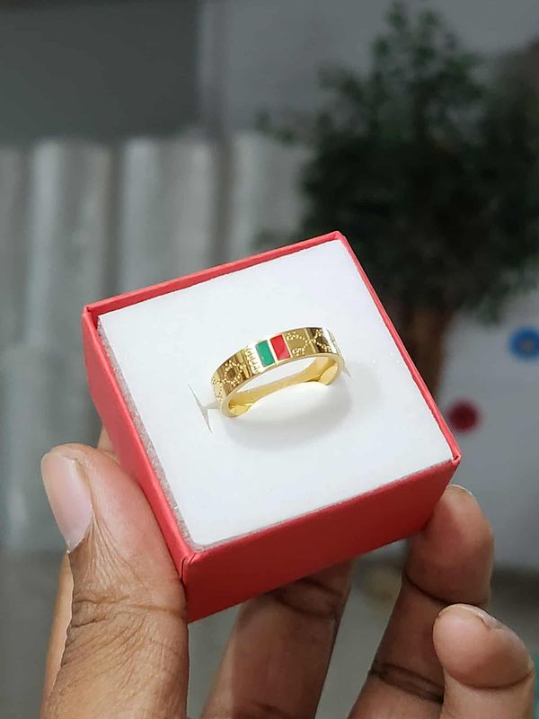 Titanium colour guaranteed ring