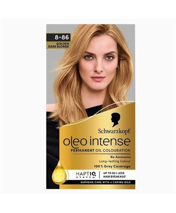 Schwarzkopf Oleo Intense Permanent Oil Colour 8-86 Golden Dark Blonde Hair Dye