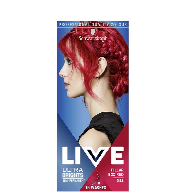 Schwarzkopf Live Semi-Permanent Hair Color Pillar Box Red 092